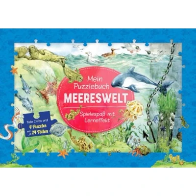 Abbildung von Mein Puzzlebuch Meereswelt: Tolle Infos und 4 Puzzles mit je 24 Teilen