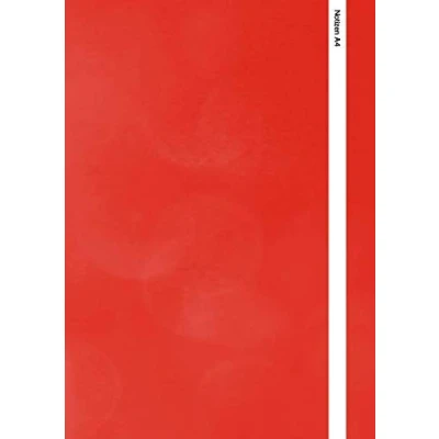 Abbildung von Notizbuch A4 (rot) von KOLON: Liniert, 220 Seiten, DIN A4, Softcover, &quot;Notizen&quot;