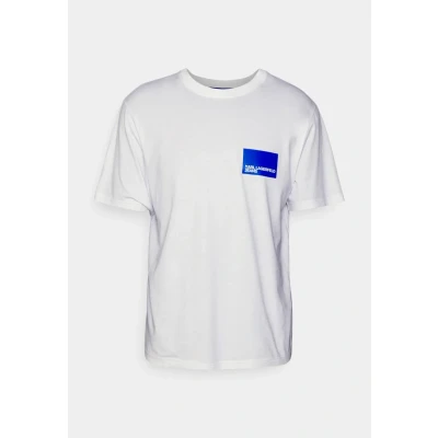 Abbildung von Karl Lagerfeld Jeans Regular Short Sleeve LOGO Tshirt print, Herren, Größe: Small, White