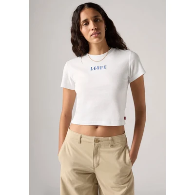 Abbildung von Levi&#039;s Essential Sporty TEE Tshirt print, Damen, Größe: XL, Bright white