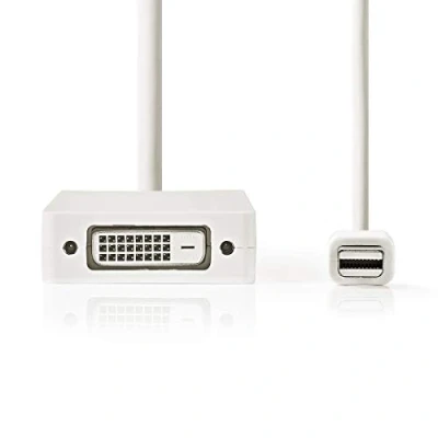 Abbildung von Nedis Mini DisplayPort Mehrfachadapterkabel, Weiß / 0,2m [Mini Stecker VGA + DVI D HDMI Buchse]