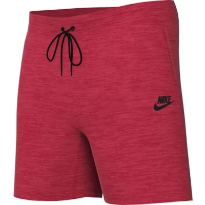 Abbildung von Nike FD3289 672 B NSW TECH FLC SHORT Shorts Boy&#039;s LT UNIV RED Htr/BLACK/BLACK Größe L