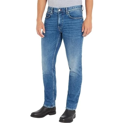 Abbildung von Tommy Hilfiger Denton Jeans Straight Leg, Herren, Größe: 32x34, Cleve blue