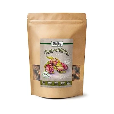 Abbildung von Biojoy BIO Rosenblüten getrocknet (150 g), Rosenknospen ganz, Tee (Rosa Damascena)