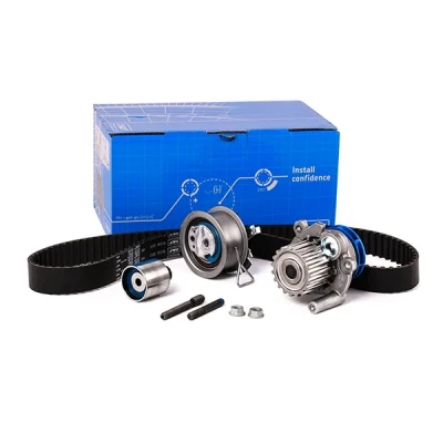 Abbildung von SKF VKMC 01250 1 Wasserpumpe + Zahnriemensatz mit Dichtungen Stehbolzen 120 VOLKSWAGEN: Passat B6 Limousine, Golf 4 Variant, Sharan I kfzteile,