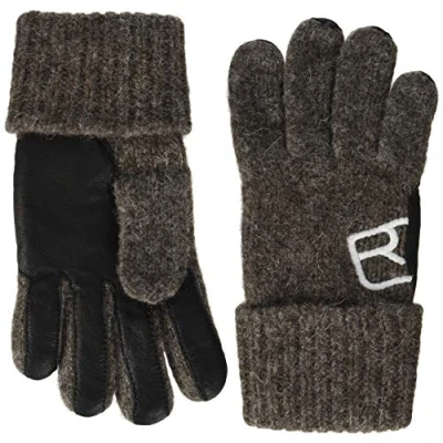 Abbildung von Ortovox Damen Swisswool Classic Leather Handschuhe, Black Sheep, S
