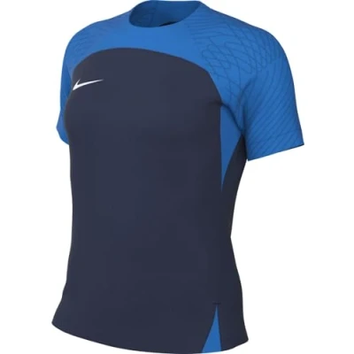 Abbildung von Nike, Women&#039;S Short Sleeve Soccer Jersey (Stock), Fußball T Shirt, Mitternacht Marine/Foto Blau/Weiß, S, Donna