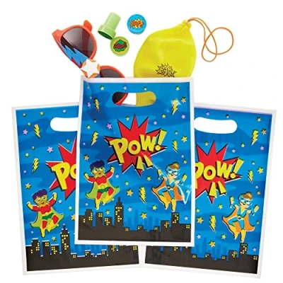 Abbildung von Baker Ross FX754 Regenbogenfarben Party Beutetaschen 10er Packung, Regenbogen Partytaschen Multipackung für Kinder