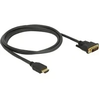 Abbildung von Delock HDMI zu DVI 24+1 Kabel bidirektional Videokabel Adapter 0,5 m