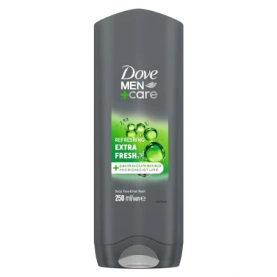 Abbildung von Dove, Dove Men+Care Duschgel für Herren, 3 in 1, feuchtigkeitsspendend, Körper, Gesicht und Haare, mit MicroMoisture Technologie, spendet 24 Stunden Feuchtigkeit, 250 ml