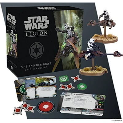 Abbildung von Atomic Mass Games, Star Wars: Legion 74 Z Düsenschlitten, Erweiterung, Tabletop, 2 Spieler, Ab 14+ Jahren, 120 180 Minuten, Deutsch