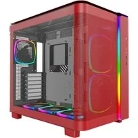 Abbildung von Montech King 95 PRO Midi Tower, Tempered Glass, ARGB rot