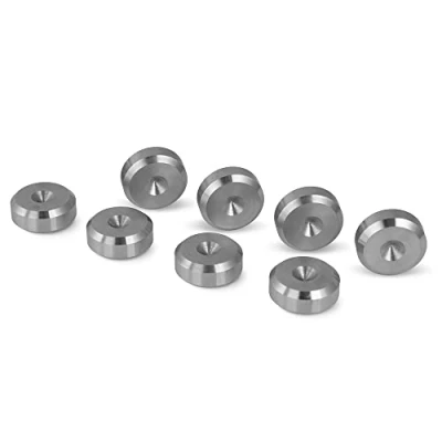 Abbildung von PrecisionGeek Unterlagen für Lautsprecher, Schwingungsdämpfer, Edelstahl, Schwingungsdämpfer 20mm Durchmesser, Box 8 Stück
