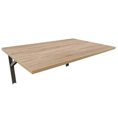 Abbildung von mikon 70x40 Wandtisch Wandklapptisch Küchentisch Schreibtisch Esstisch Klapptisch Kinderschreibtisch Bartisch Computertisch Sonoma