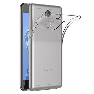 Abbildung von AICEK Honor 6C Hülle, Transparent Silikon Schutzhülle für Huawei Case Crystal Clear Durchsichtige TPU Bumper Handyhülle