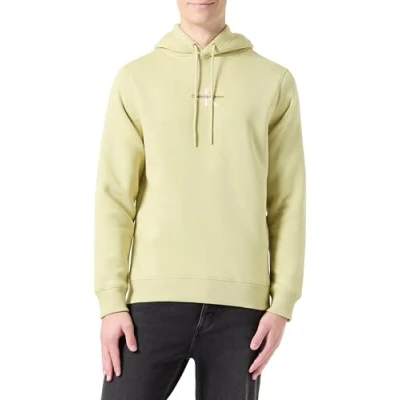 Abbildung von Calvin Klein Jeans Herren MONOLOGO Hoodie Kapuzenpullover, Leek Green, XL