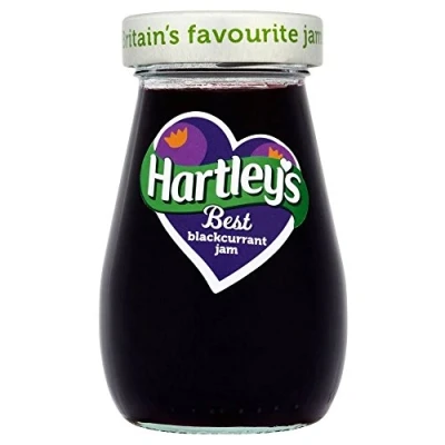 Abbildung von Hartley besten Blackcurrant Jam (340g) Packung mit 2