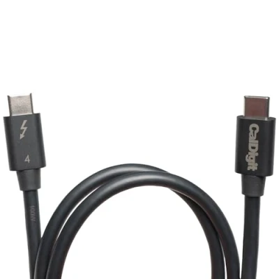 Abbildung von CalDigit [Intel zertifiziert] Thunderbolt 4 / USB Kabel 40Gbps 100W Aufladung, Kompatibel mit 3 &amp; C, 2016 + MacBook Pro, 2020 M1 Macbooks (2,0 Meter Kabel)