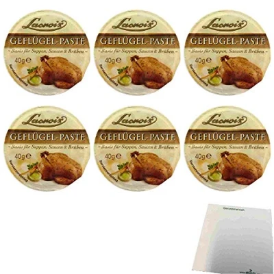 Abbildung von Lacroix Geflügel Paste 6er Pack (6x40g Becher) + usy Block