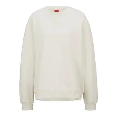 Abbildung von HUGO Classic CREW Sweatshirt, Damen, Größe: Medium, Natural ten
