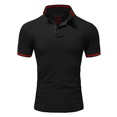 Abbildung von Amaci&amp;Sons Poloshirt PROVIDENCE Herren Basic Kontrast Kurzarm Polohemd T Shirt