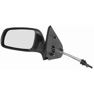 Abbildung von Außenspiegel Van Wezel 4914803 links schwarz Komplettspiegel, asphärisch, inneneinstellbar, Einstellung: Seilzug SEAT: Ibiza 2, Cordoba I Limousine