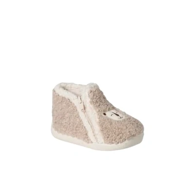 Abbildung von Vertbaudet Gefütterte Baby Stoff Hausschuhe beige 21