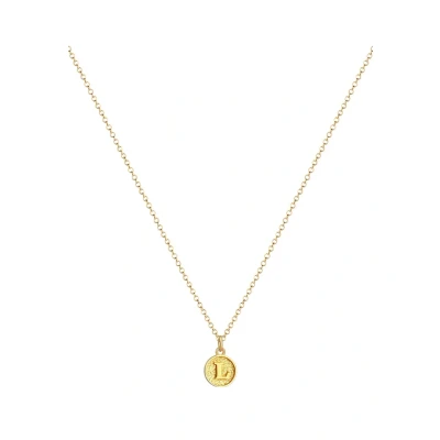 Abbildung von Elli Letter L Halskette goldcoloured, Damen, Größe: 45, Gold coloured