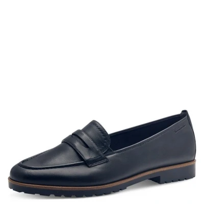 Abbildung von Tamaris Slipper, Damen, Größe: 38, Navy Leder