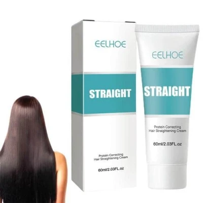 Abbildung von Haarglättungscreme Feuchtigkeitsspendende Haarcreme Schützende Glättungscreme Für Kräftiges Haar Seidige Glatte Haare Anti Frizz Geschmeidige