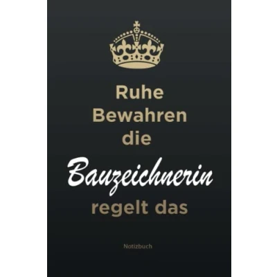 Abbildung von Geschenk für die Beste Bauzeichnerin: A5 Notizbuch als eine Bauzeichnerin /punktiert Geschenke zum GeburtstagWeihnachtsgeschenk Kollegin