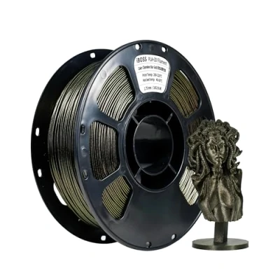 Abbildung von iBOSS PLA+ Filament Chamäleon, 3D Druckmaterial, 1,75 mm +/ 0,02 mm, 1 kg/Welle, 2,2 Pfund kompatibel mit den meisten FDM Druckern (Sternengold)