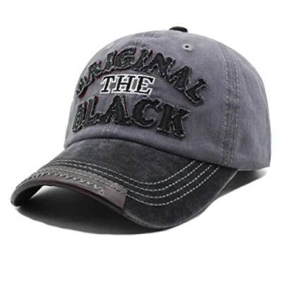 Abbildung von Sporty Baseball Cap Original The Black vintage Style Used Washed Look Retro Baseballcap