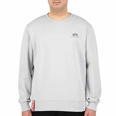 Abbildung von Alpha Industries Basic Sweater Small Logo Sweatshirt für Herren Pastel Grey