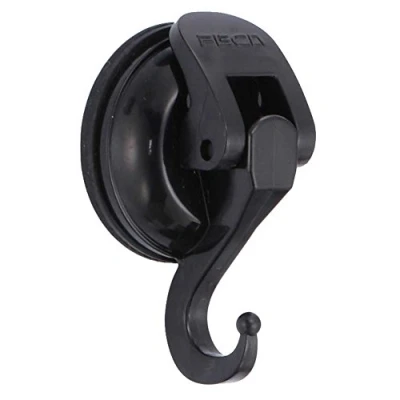 Abbildung von HAB&amp;GUT FC042V Super starker Saugnapfhaken 4 kg Haltekraft für Bad, Küche, SCHWARZ, Handtuchhaken, Wandhaken