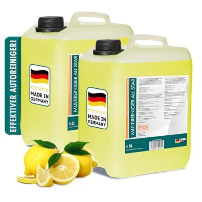 Abbildung von INOX® All Star Multireiniger 2x5L Auto Reiniger Polsterreiniger und Teppichreiniger Kunststoffreiniger Autoreinigung von Innen Außen