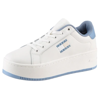 Abbildung von Tommy Jeans Flatform Sneaker low, Damen, Größe: 35, Clear water Schuhe