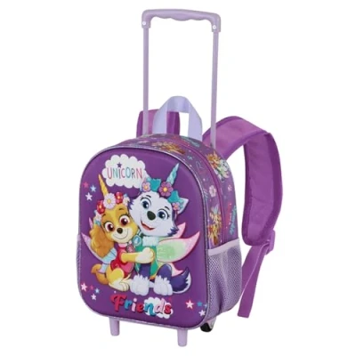 Abbildung von Karactermania Paw Patrol Magic Kleiner 3D Rucksack mit Rädern, Lila, 26 x 34 cm, Kapazität 7 L