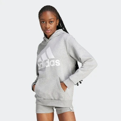 Abbildung von adidas Sportswear Kapuzenpullover, Damen, Größe: XS, Medium grey heather/white