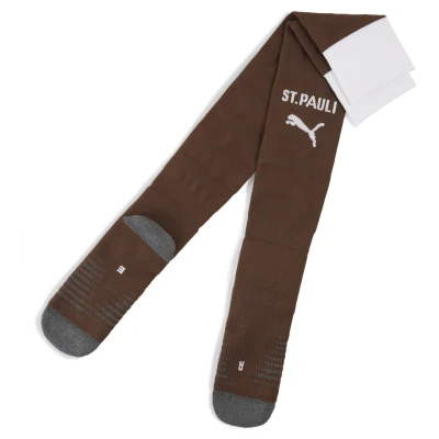Abbildung von Puma FC St. Pauli 25/26 Socken Herren Espresso Brown/White Größe: 35 38