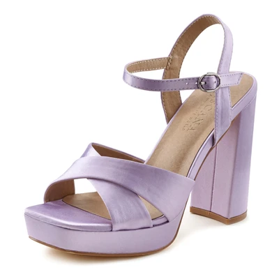 Abbildung von Lascana Plateausandalette, Damen, Größe: 39, Helllila Schuhe