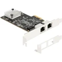 Abbildung von PCI Express x2 Karte zu 2 x RJ45, LAN Adapter