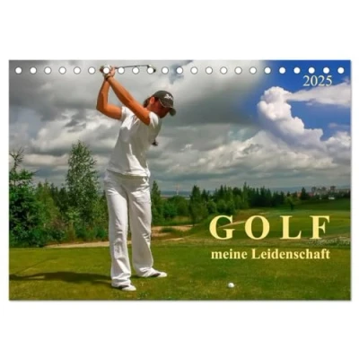 Abbildung von Golf meine Leidenschaft (Tischkalender 2025 DIN A5 quer), CALVENDO Monatskalender