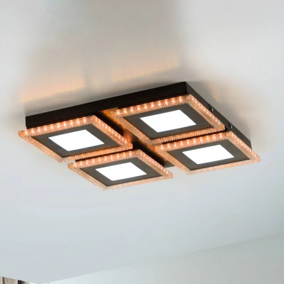 Abbildung von LED Deckenleuchte ACRI, mit RGB Farbmodus, CCT, dimmbar, schwarz