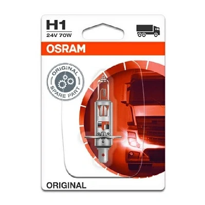 Abbildung von OSRAM 64155 01B Glühlampe, Fernscheinwerfer H1 24V 70W 3200K Halogen MERCEDES BENZ: UNIMOG, ATEGO 3, 2, DAF: CF 65, IVECO: Stralis
