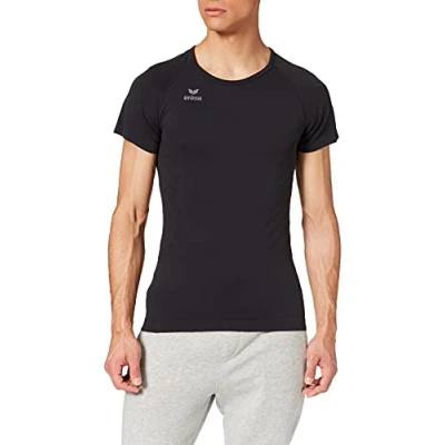 Abbildung von Erima KURZÄRMELIGES Athletic Funktion Unterhemd/shirt, Herren, Größe: Medium, Schwarz