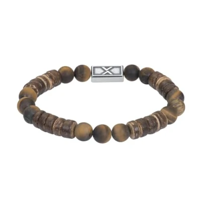 Abbildung von iXXXi Men Perlenarmband Charlie Schwarz L