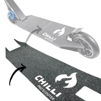 Abbildung von Chilli PRO Scooter Stuntscooter 5000 Stunt Griptape Ersatz zugeschnitte Schwarz