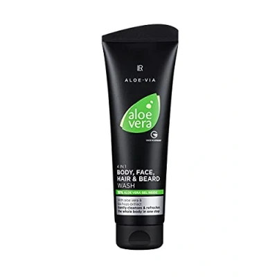 Abbildung von LR Aloe Vera Mens Essentials MännerPflege 4in1 Körper , Gesicht Haar und Bart Shampoo