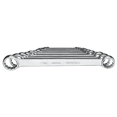 Abbildung von GEDORE 4 120 Doppel Ringschlüsselsatz Chrom Vanadium Stahl
